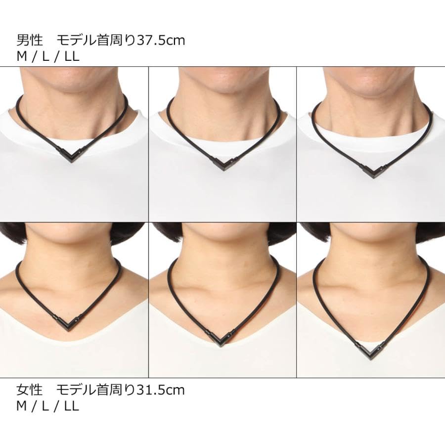 Магнитное ожерелье TAO Necklace VEGA NEXT Матовый черный x Черный 3L 55см и [Colantotte] Мужское Женское