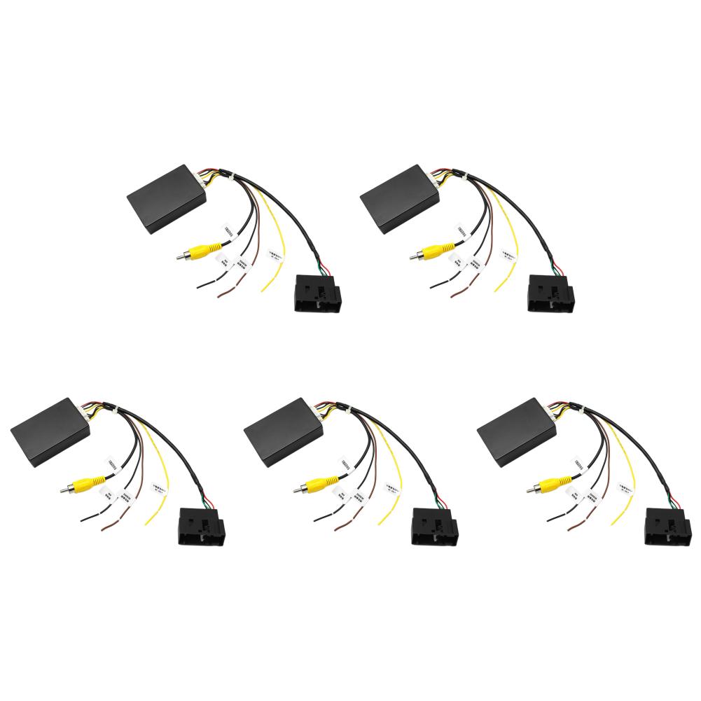 10-1PCS 12V Car Rear View Camera RGB To RCA AV CVBS Signal Converter Decoder Box Adapter for Volkswagen RCD510 RNS510 RNS315 OEM