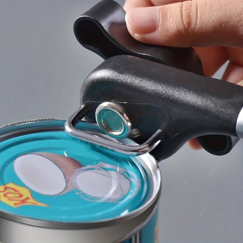 Quick & Easy Stainless Steel Can Opener - Multi-functional Kitchen Gadget That Opens Cans with Ease!