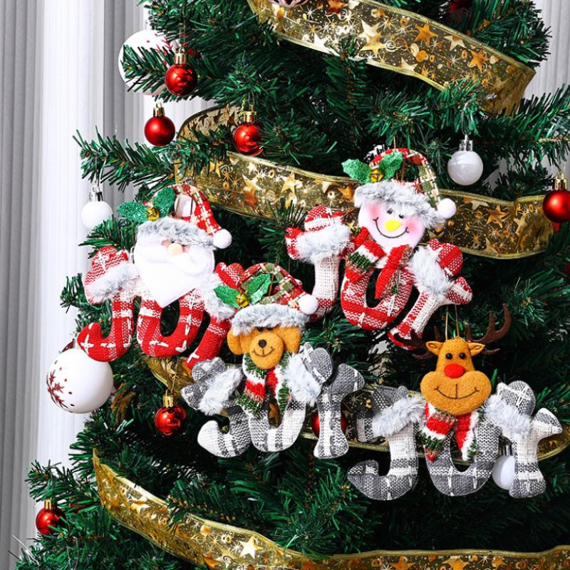 Рождественская кукла, подвеска, Дед Мороз, снеговик, для праздничного домашнего декора, аксессуары для рождественской елки и вечеринки
