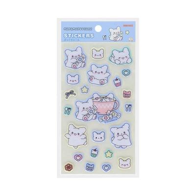 Sanrio HANAMARU OBAKE Пухлые наклейки ( Пастельные сладости Поп-голубой ) Япония НОВИНКА