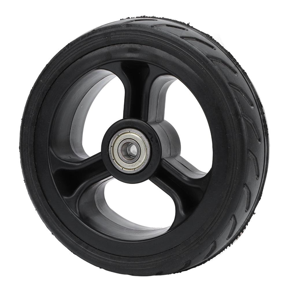 Резиновое Цельное Резиновое Колесо 5 Дюймов Колесо для Ручной Тележки Прочное Колесо для Тележки Триммер для Травы