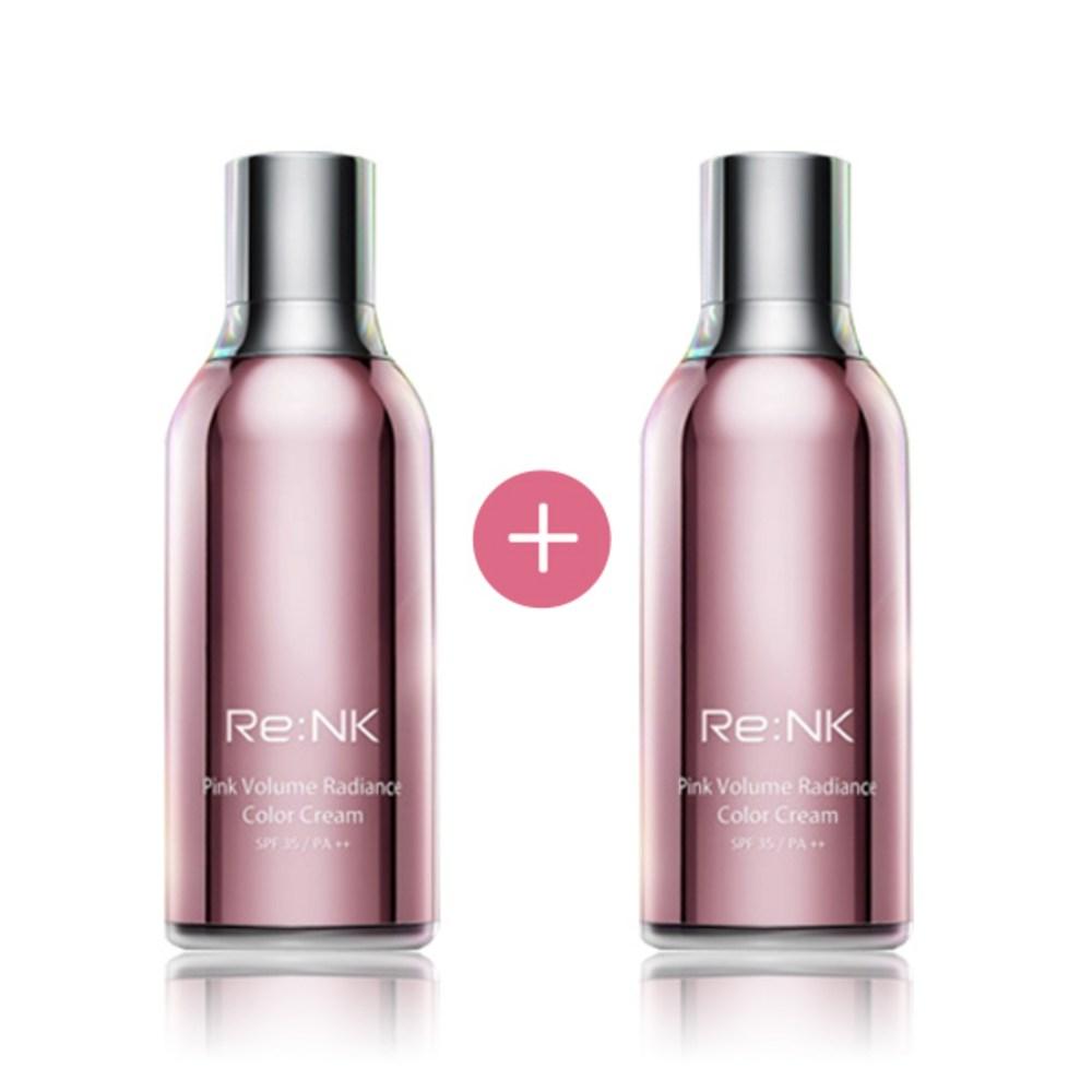 НОВЫЙ ХИТ Re:NK Bright Cream 8 Pink Volume Radiance Color Cream 30 мл SPF35 2 шт, розовый