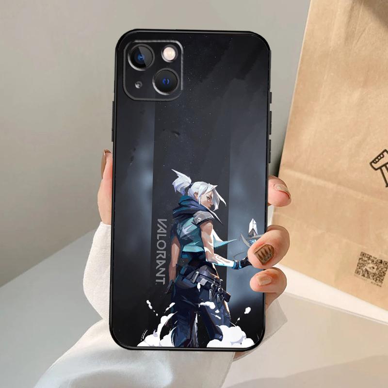 Чехол для телефона Valorant Для iPhone 17 Air 16 15 13 11 12 14 Pro Max 13 12 mini 15 16 Plus 16e Чехол Coque