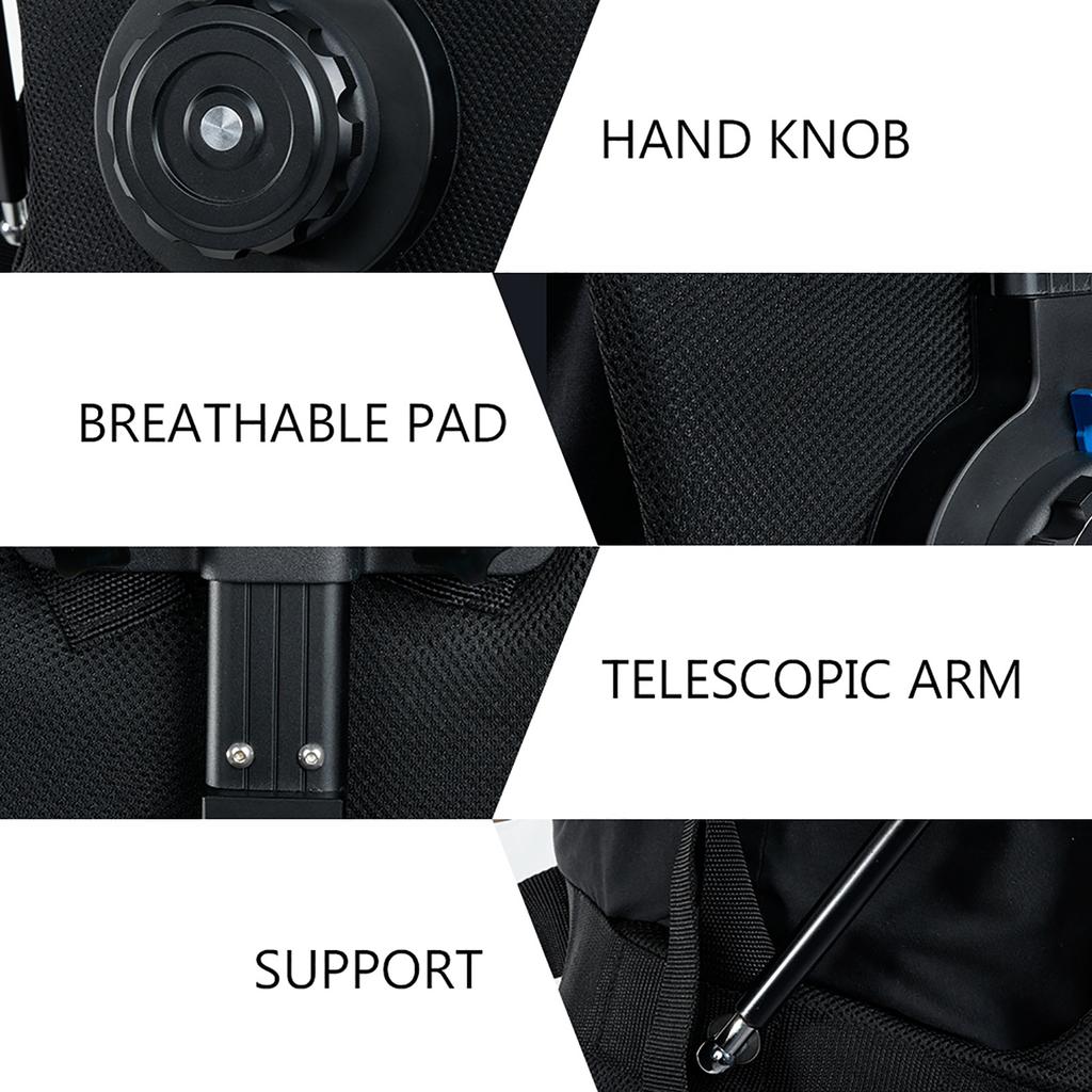 3 18КГ Сверхпрочный Амортизирующий Жилет-Поддержка для Камеры/Видеокамеры с Поддержкой Стабилизатора Руки