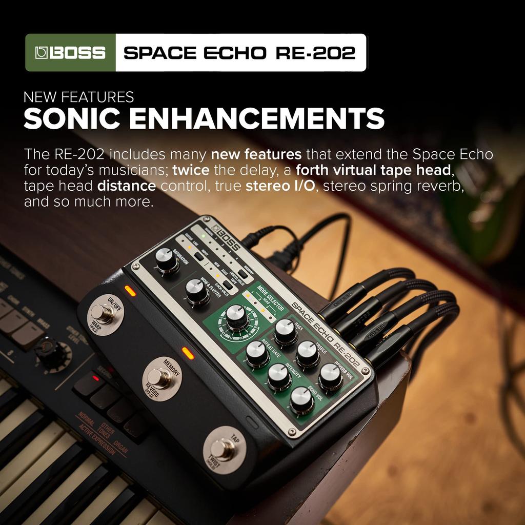 BOSS Space Echo Space Echo Echo Delay Reverb Гитарный эффектор RE-202
