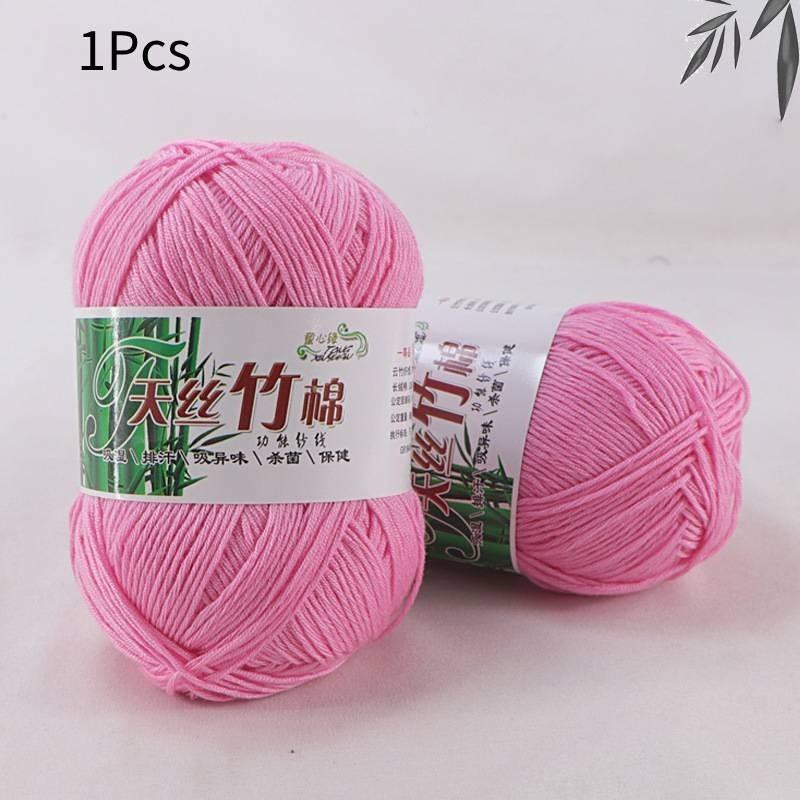 Organic Bamboo Charcoal Milk Cotton Yarn For Baby Crochet And Diy Knitting