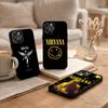 L-Lamentably N-Nirvana R-Rock Band Phone Case For iPhone17,16,15,14,13,12,Plus,Pro Max, 5G Others Soft Black Cover