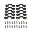 10pcs Nylon Bungee Deck Loops Tie Down Pad Eye with 20 Screws for Boat Kayak Deck Rigging Kit