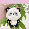 Delightful Cartoon Panda Plush Keychain Adorable Stuffed Doll Perfect For Bag Accessory