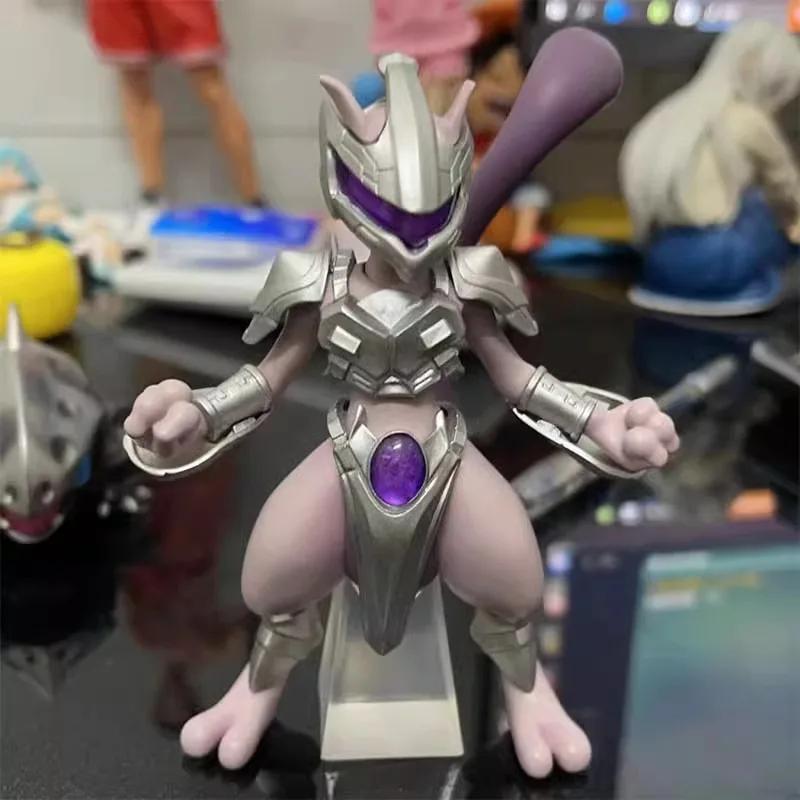 11 см Фигурка Покемон Мьюту Анимационная фигурка Стальной Мьюту Стильная фигурка Статуэтка из поливинилхлорида Миниатюрные украшения Игрушки для детей Подарки