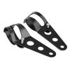 2 Pcs Motorcycle Headlight Bases Black Front Light Mounting Adjustable Bracket Clamp for 35?43mm