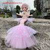 Sparkly Sequin Mermaid Princess Doll Tulle Skirt Pretend Play Toy Mermaid Tail Doll  For Kids