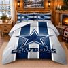Printed 3Pcs Bedding Set Dallas Cowboys Pattern Bed Sheet Pillowcase For Bedroom Decor