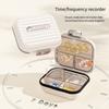 Portable Travel Pill Organizer 7 Compartments Vitamin Container Pill Dispenser  Fish Oils