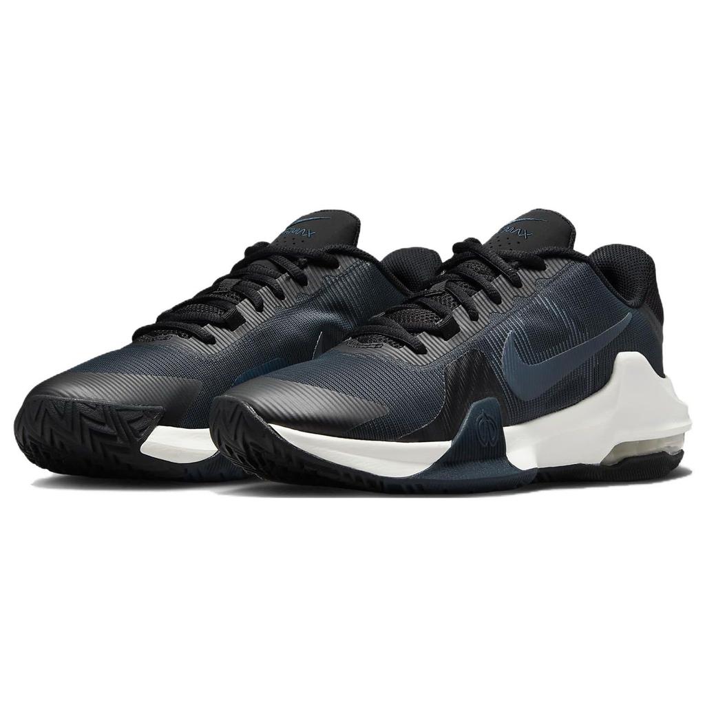 Nike Кроссовки Air Max Impact 4 Черный Армейский Синий Унисекс Саммит-Белый Чистый Платиновый DM1124-009