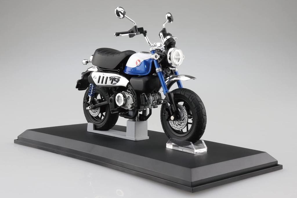 AOSHIMA Skynet Completed Bike Honda Monkey125 Pearl Glitter Ring Blue 1/12 '22