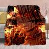 One Piece Anime Flannel Blanket - Soft Warm Perfect for Sofa, Bedding Camping Travel Office Home Decor 
