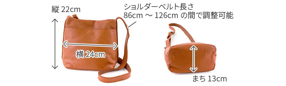 Shoulder Bag Genuine Leather Oak [Dakota] Women's DA-1034482-43