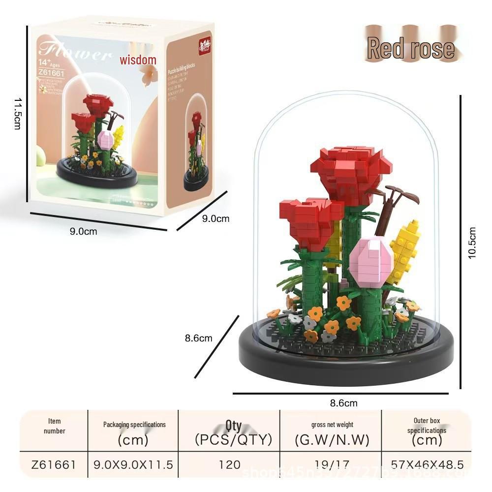 Balloon House Compatible with Lego: Small Particle Assembly Toy - Jade Dog Star Little Lu Educational Gift