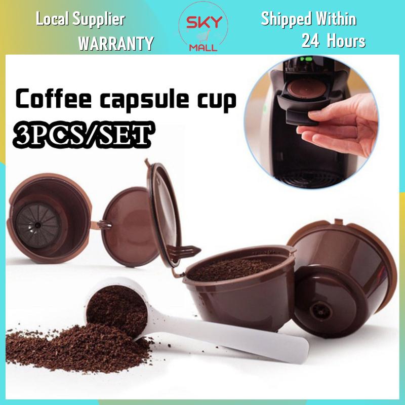 1-3 шт. кофейных капсул, многоразовых, совместимых с кофемашинами Nescafe Dolce Gusto 1-го и 3-го поколения, из нержавеющей стали