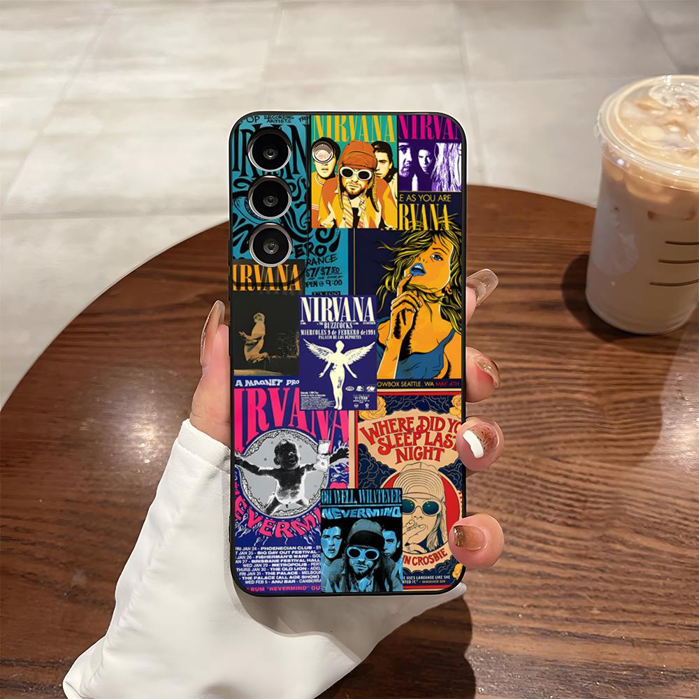 Singer N-NirvanaEs Phone Case For Samsung S24 Ultra S25 S23 Fe S22 S20 S21 Plus A54 A34 A53 A16 Back Cover