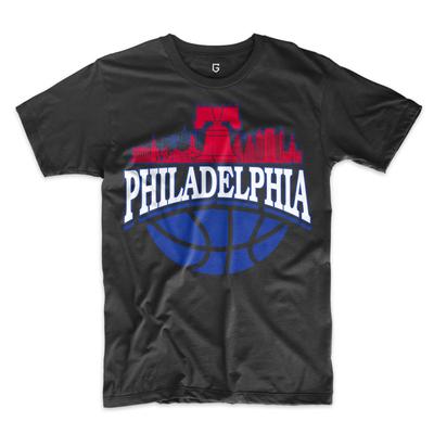 Philadelphia Basketball Skyline Men's T-Shirt