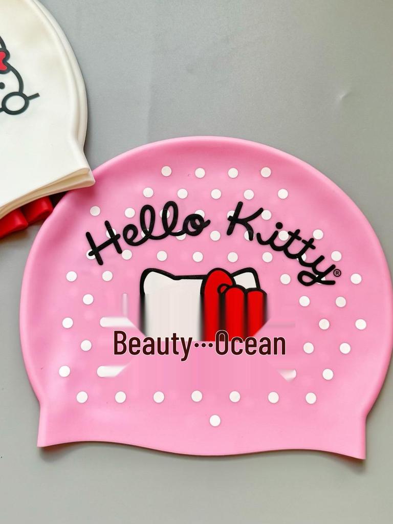 Очень большая мультяшная силиконовая шапочка для плавания для мальчиков и девочек – Водонепроницаемая и мягкая