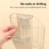 Прозрачная настенная коробка для хранения, настенная прикроватная полка без перфоратора, подвесной настенный органайзер для ключей, косметический ящик для хранения