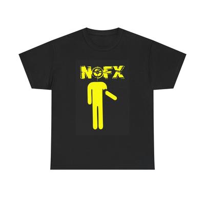 Графическая футболка NOFX Ретро Рок-группа Панк Мерч Унисекс Тяжелый Хлопок