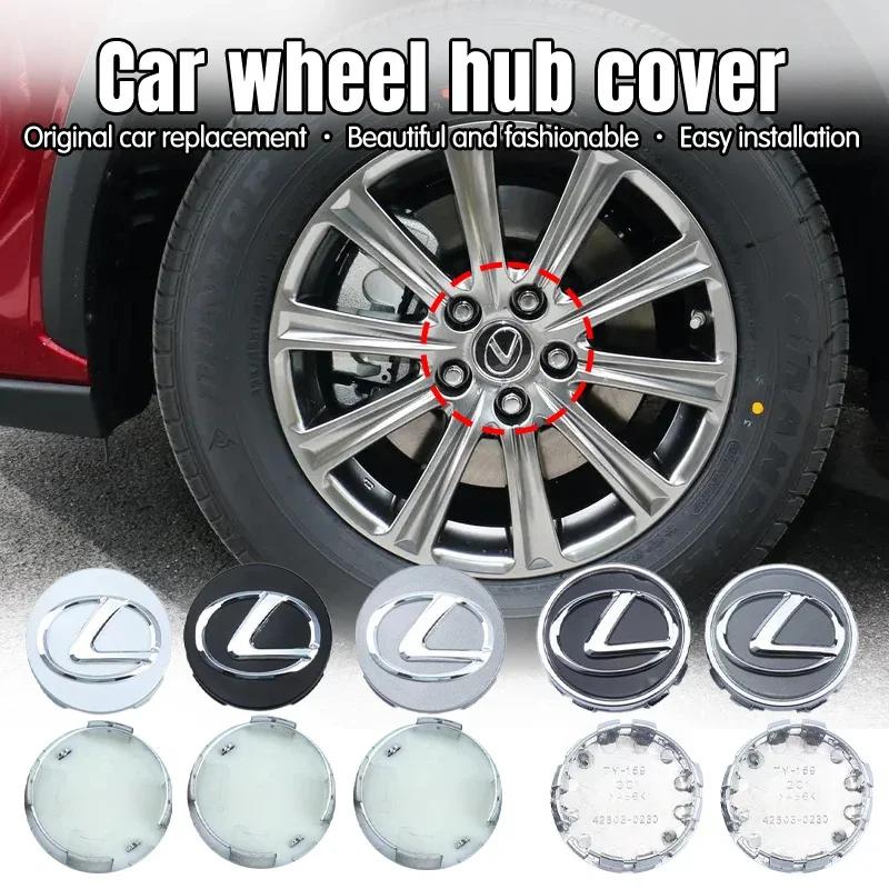 4pcs 62mm Wheel Hub Center Caps For Lexus Badge Cover Hubcaps for NX200T ES200 ES350 IS300 RX240 GS450h LS500h Car AccessoriesMA0