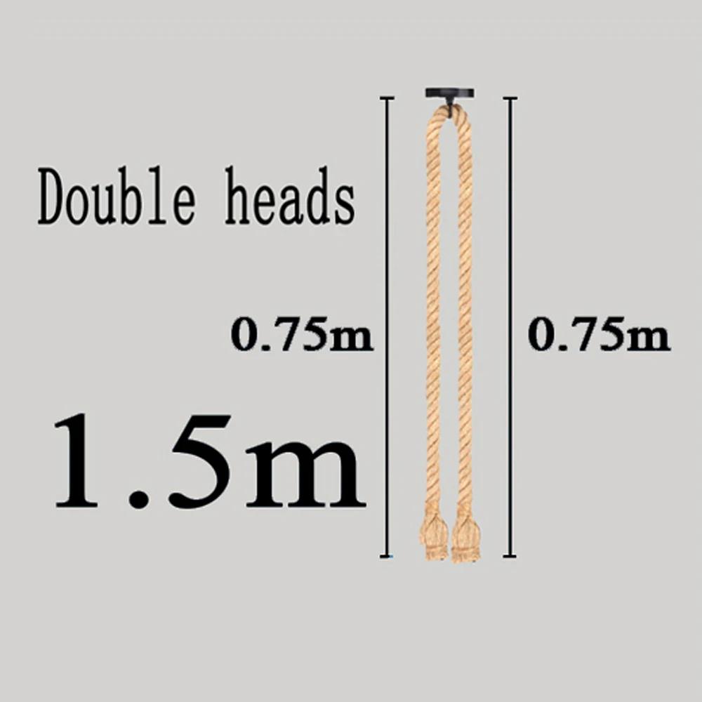 Винтажный подвесной светильник из пеньковой веревки, ретро-индустриальные подвесные светильники, креативные потолочные светильники в стиле лофт-кантри, светодиодное освещение E27 Edison