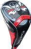 Golf Head Cover Magnetic Skull Driver Compatible with 460cc (BlackRed)