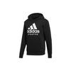 adidas Однотонная толстовка с логотипом и принтом, мужские толстовки с капюшоном, черные BR4747