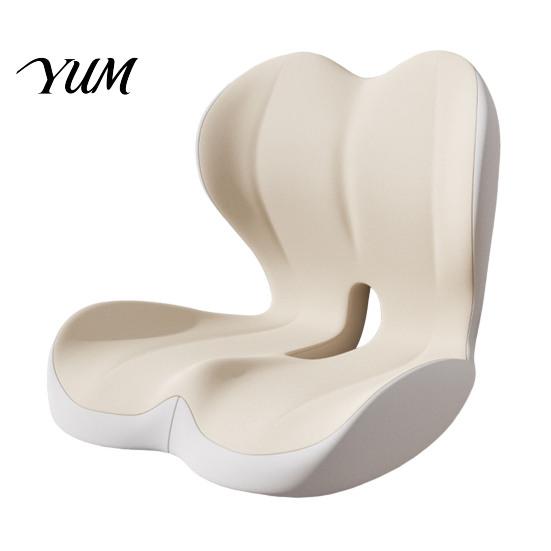 Breathable Bamboo Fiber Seat Pad Memory Foam Car Cushion, Ergonomic Lumbar Support for Back Pain, Cushion Drivers Non-Slip Office Chair with Washable