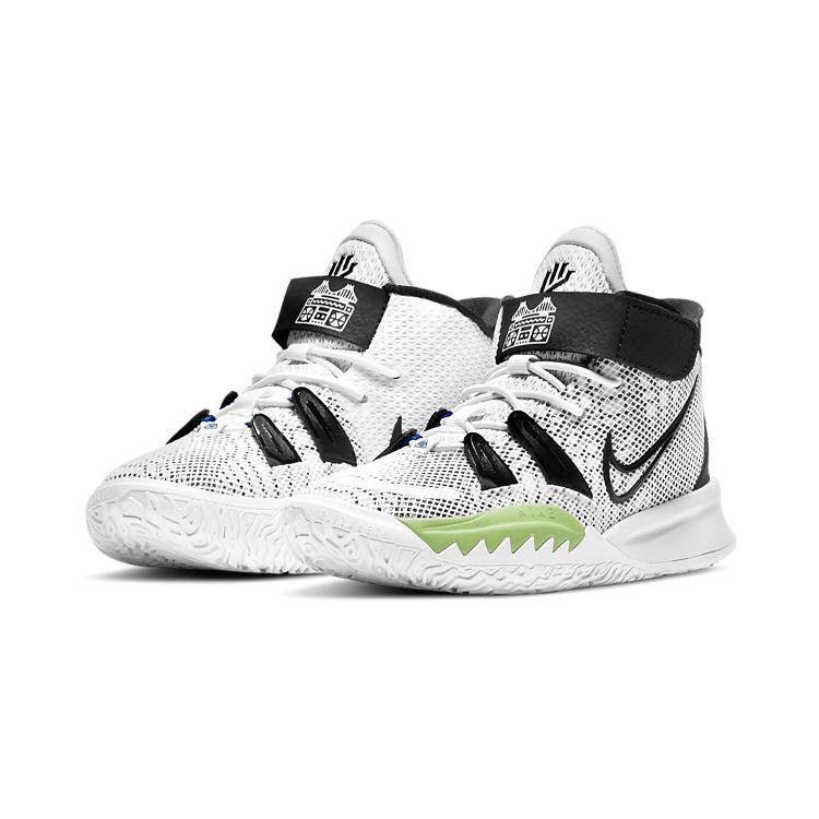 Nike Детские кроссовки Kyrie 7 PS Hip-Hop White Black Glow CT4087-105