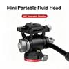 Mini Fluid Video Head Aluminum Alloy 360° Panoramic Portable Hydraulic Damping Camera Head for Mirrorless DSLR Camera phone Vlog