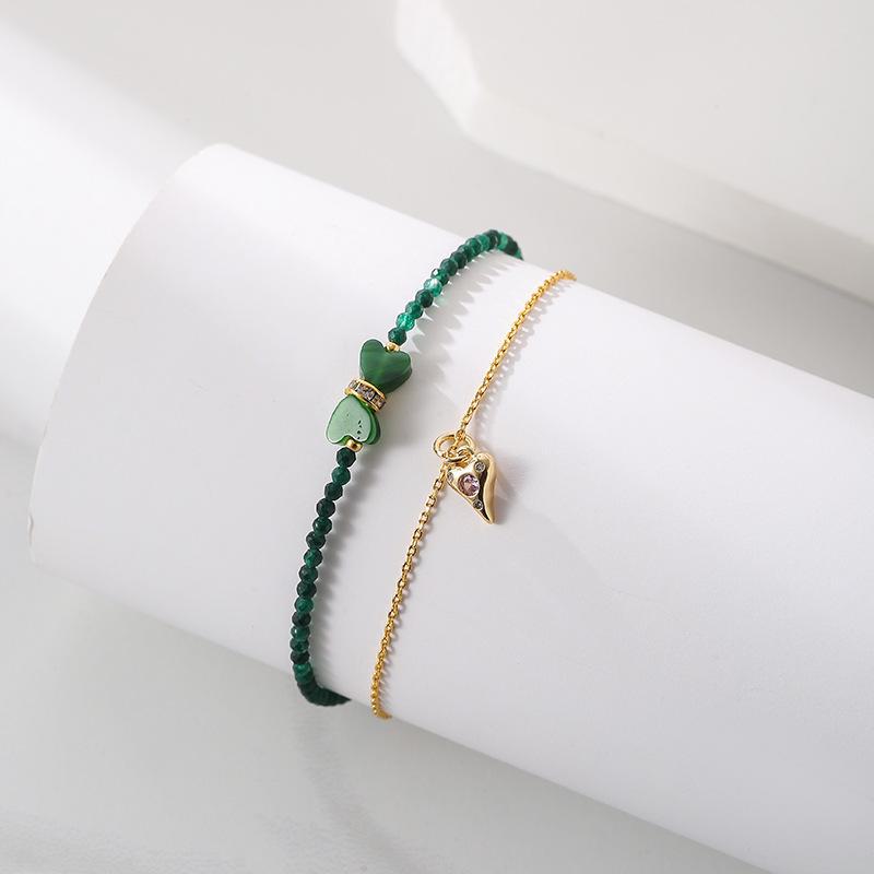 Высококачественный позолоченный браслет из натуральных камней - идеальный подарок для девушки или друга