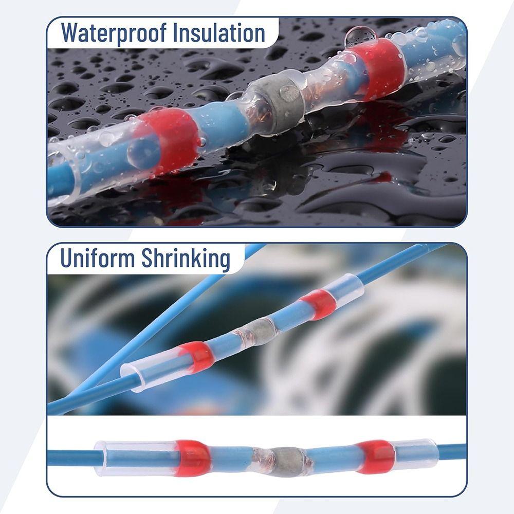 Коробчатая термоусадочная муфта Водонепроницаемая термоусадочная муфта Паяльное кольцо Соединитель проводов Клемма для проводки