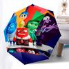 Emotions, Inside Out Themed Automatic Opening and Closing Umbrella, Brightly Colored 8-rib Portable Umbrella