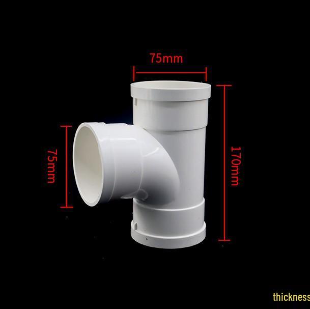 PVC Drainage Reducing Unequal Tee with Inspection and Socket Spigot