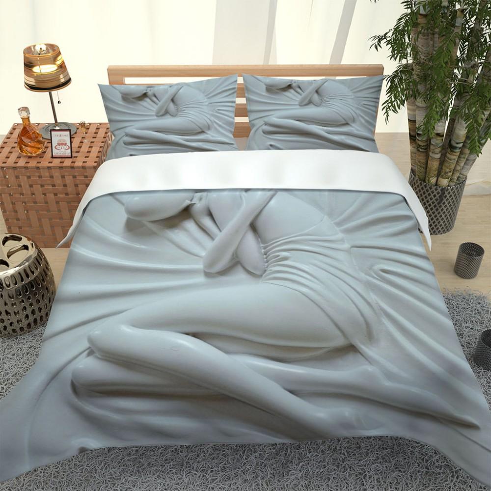 Комплект постельного белья с 3D-ангелом, золотистое роскошное постельное белье с европейским узором, пододеяльник в стиле ретро с цепочкой, 3 предмета для девочек и мальчиков