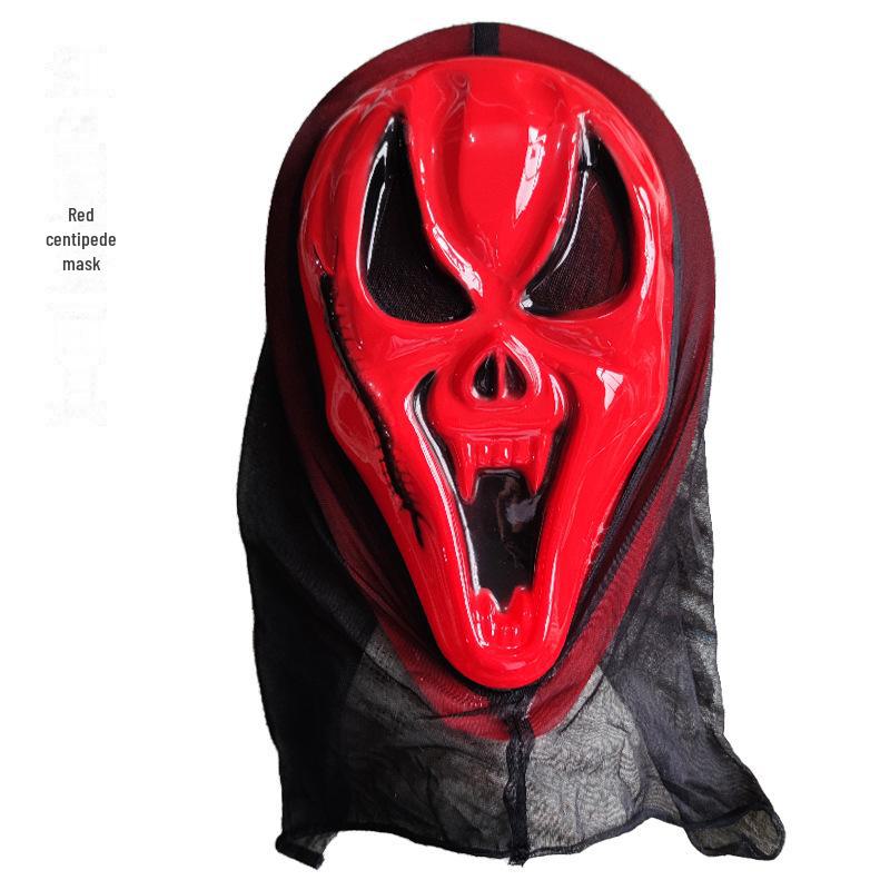 Страшная маска черепа на Хэллоуин и набор перчаток зомби