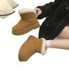 New Fleece Cotton Shoes and Boots for Women, Warm, Short, Anti-slip and Super Soft Snow Boots