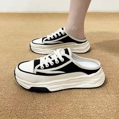 Папины кроссовки женские летние новые студенческие платформенные спортивные туфли повседневные увеличивающие рост сумка голова полушлепанцы