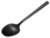 Cutlery Spoon Black Dessert Spoon Stainless Steel Titanium Plated Hexagon UW-2015