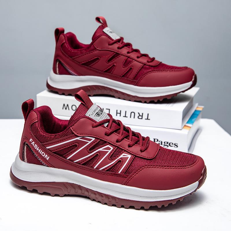 Men's Summer Outdoor Walking & Running Shoes - Breathable Mesh, Non-Slip, Soft Sole, Suitable for Middle-Aged & Elderly.