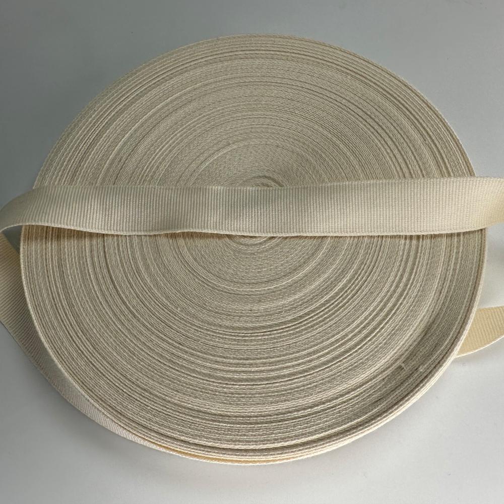 Gift Packaging Ribbon 50m Long and Wide Ivory Color Encrypted Ribbed Ribbon Beige High-end Horizontal Woven Ribbon 2cm 3cm 4cm 5cm Threaded Tape