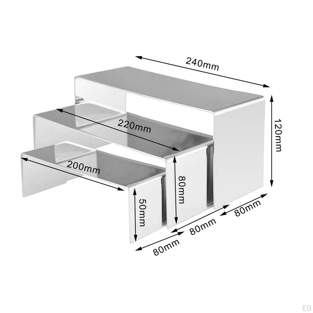 3 предмета кошелек парфюмерный дисплей Riser Стенд произведения искусства ремесла настольный органайзер для дома и