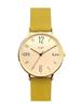 [Follow] Watch FLAT Simple Belt H02118S-1 YE Women's Yellow